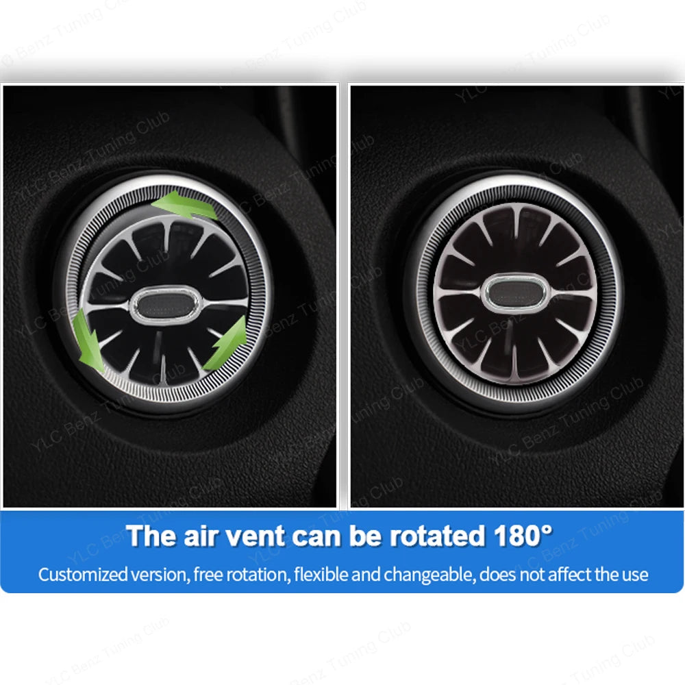 For Mercedes W205 W213 W238 W177 Colors Ambient Air Vent W206