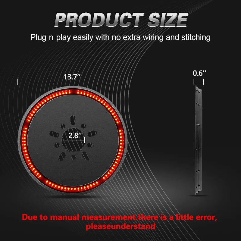 For Jeep Wrangler Jk 2007-2018 High Spare Tire Brake 3RD Rear