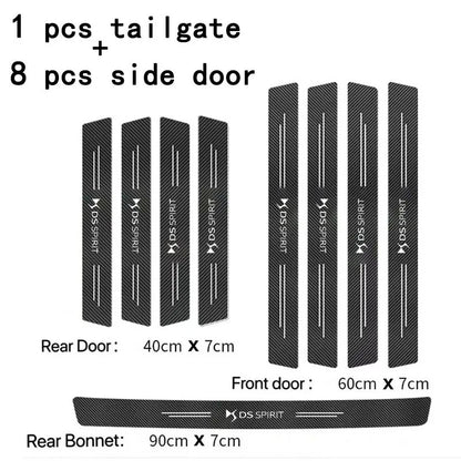 For Ds Spirit DS3 DS4 DS5 Logo Door Sill Scuff Plate Decor