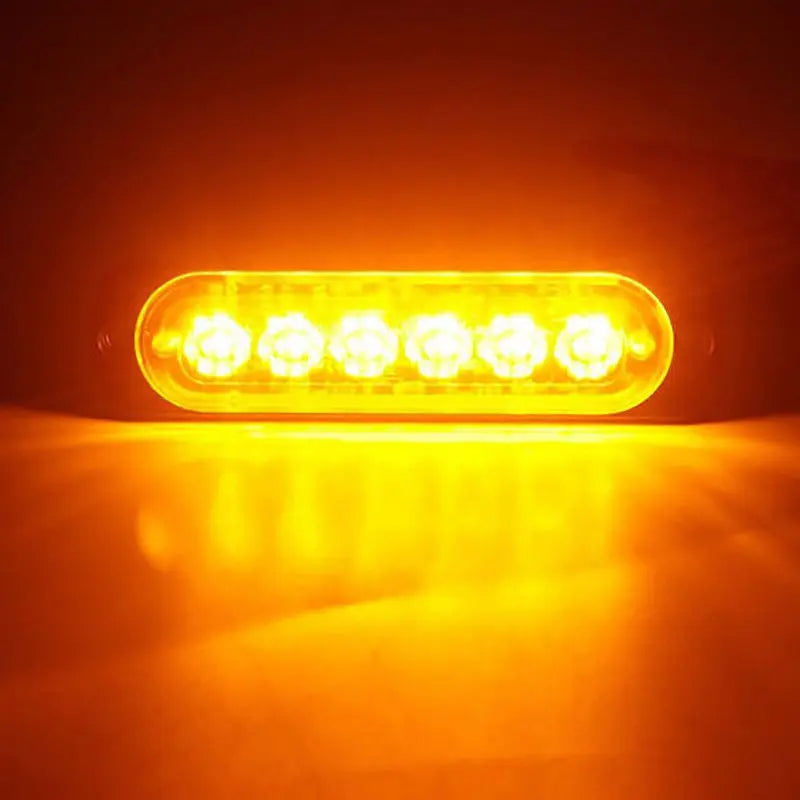 Waterproof 6leds Strobe Fixed Flash 12V 24V