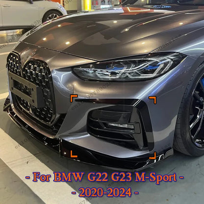For BMW 4 Series G22 G23 Front Bumper Lip Splitter Air Vent