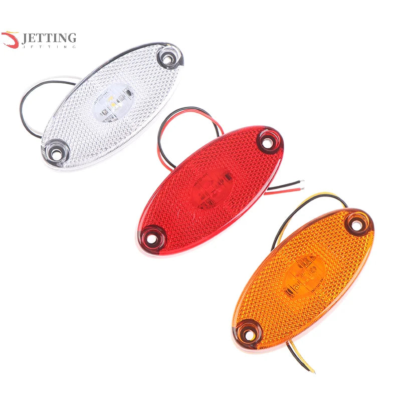 For Trailer 3LED 12V 24V Side Marker Trucks Caravan