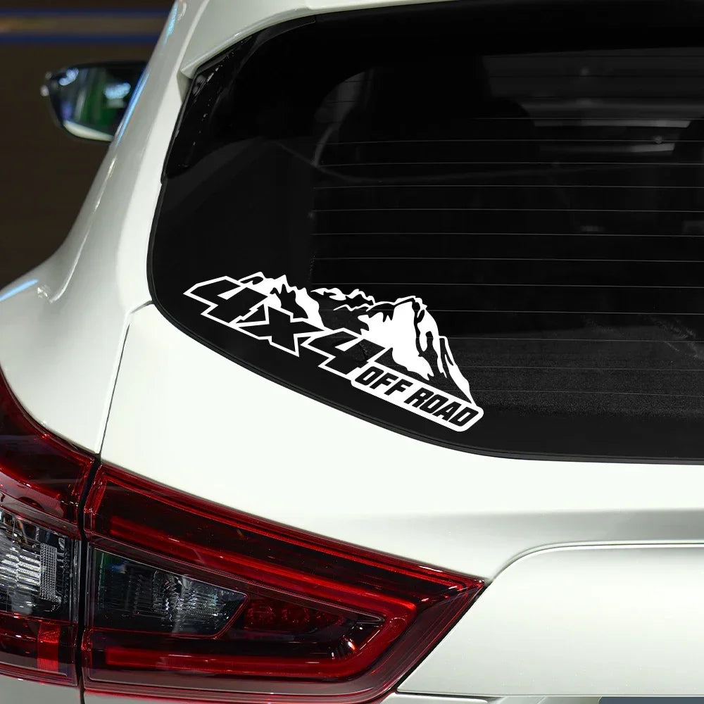 For Waterproof Vinyl Film Sticker 4X4 Offroad Mountain Pvc