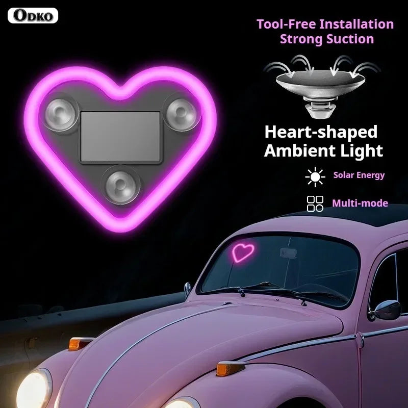 Suitable Solar heart-shaped Butterfly Bottle Triangle Window