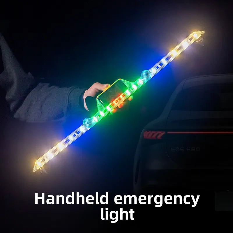 Solar Visor Strobe Flashing Interior Windshield Triangle Frame