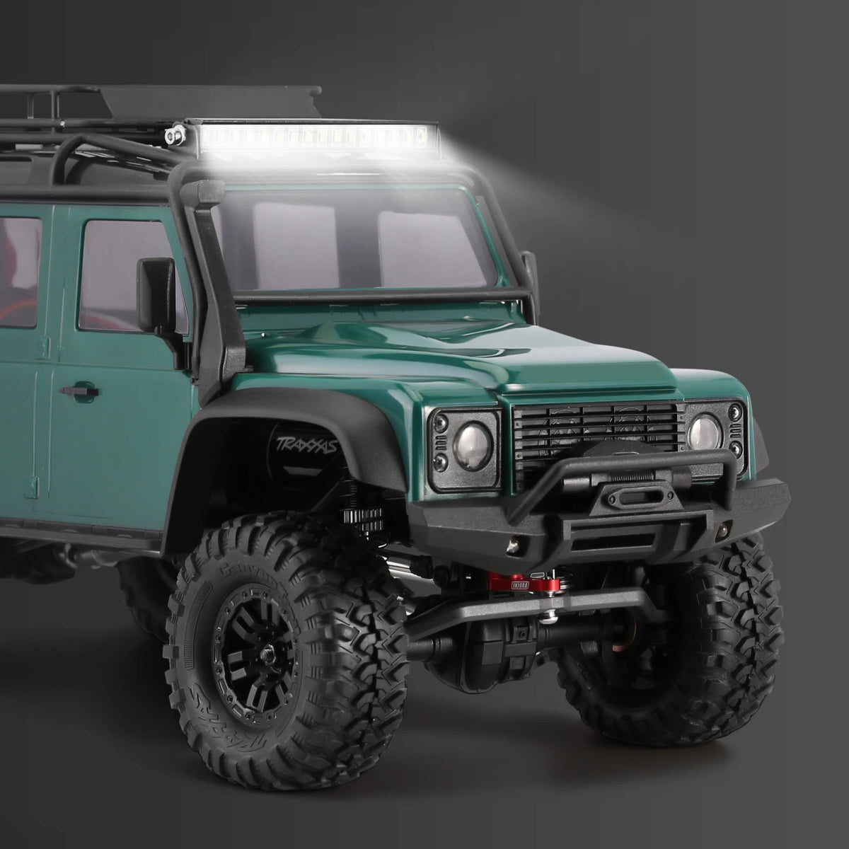 For 1 18 Rc Crawler TRX4M Injora 16LED Metal Roof Defender