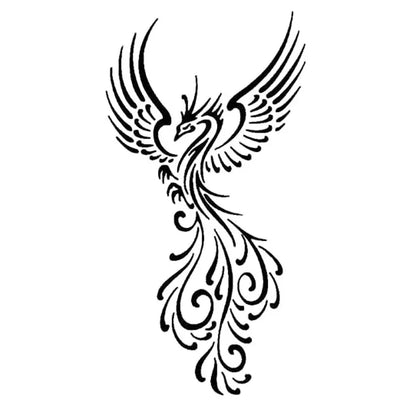 Sticker Phoenix Pattern Caravan Supplies Anime Stickers Exterior