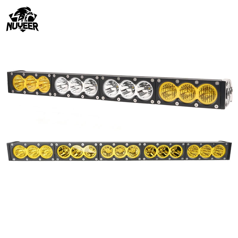 Combo Beam Yellow White dual-light Bar Off Road Pickup
