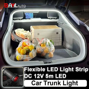 Trunk Modified Ambient Lighting 12V 5M Flexible Strip Atmosphere
