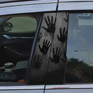 For B-pillar anti-scratch Disposable 2PCS Set Horror Handprint