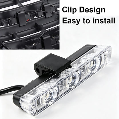 Amber Grille Strobe Grid Emergency Flash Beacon White Daytime