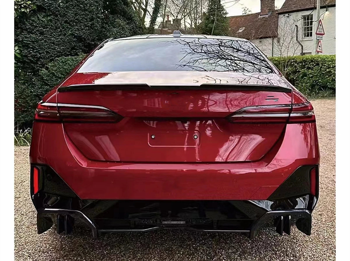 For BMW 5 Series I5 G60 Rear Bumper Diffuser Lip Gloss Black