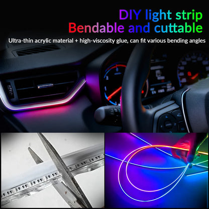 In Ambient Colors RGB Symphony Interior Acrylic Strip Hidden