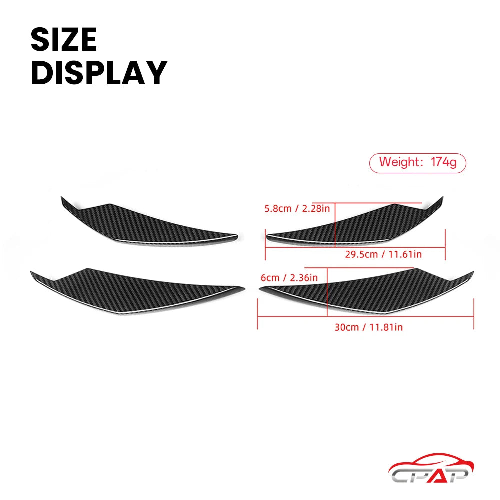 For BMW M3 G80 G81 M4 Real Dry Carbon Fiber Front Bumper