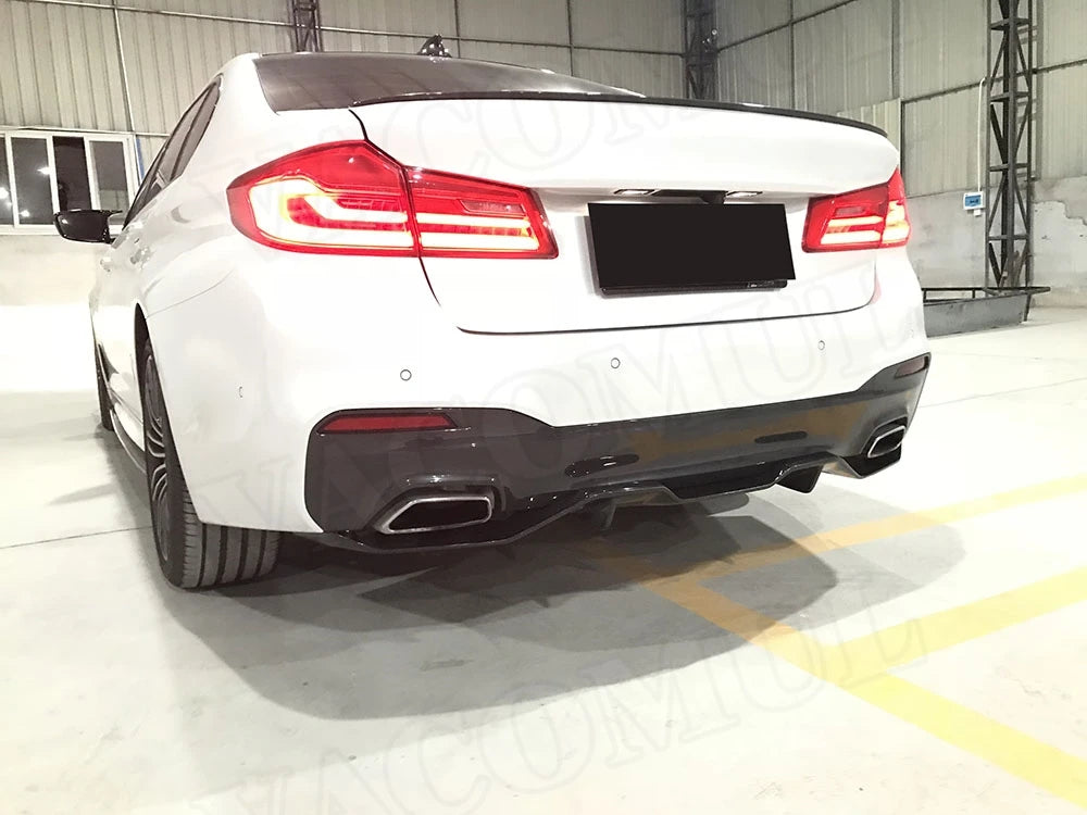 For 5 Series Carbon Fiber Rear Vacomul Lip Diffuser Spoiler BMW