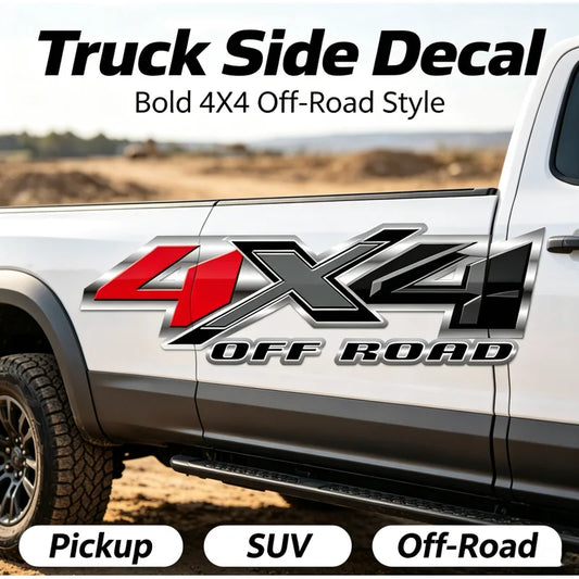 For Pickup 4X4 Off Road Vinyl Decal Sticker Waterproof Heat