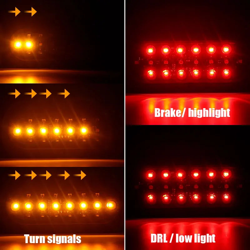 20LED In Tail Brake Sequential Flowing Turn Signal Drl