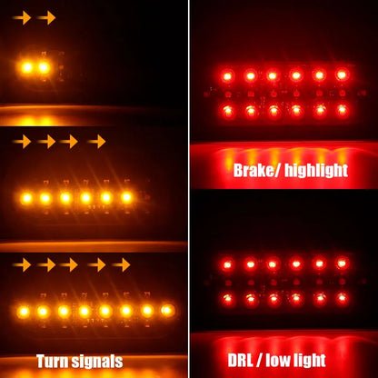 20LED In Tail Brake Sequential Flowing Turn Signal Drl