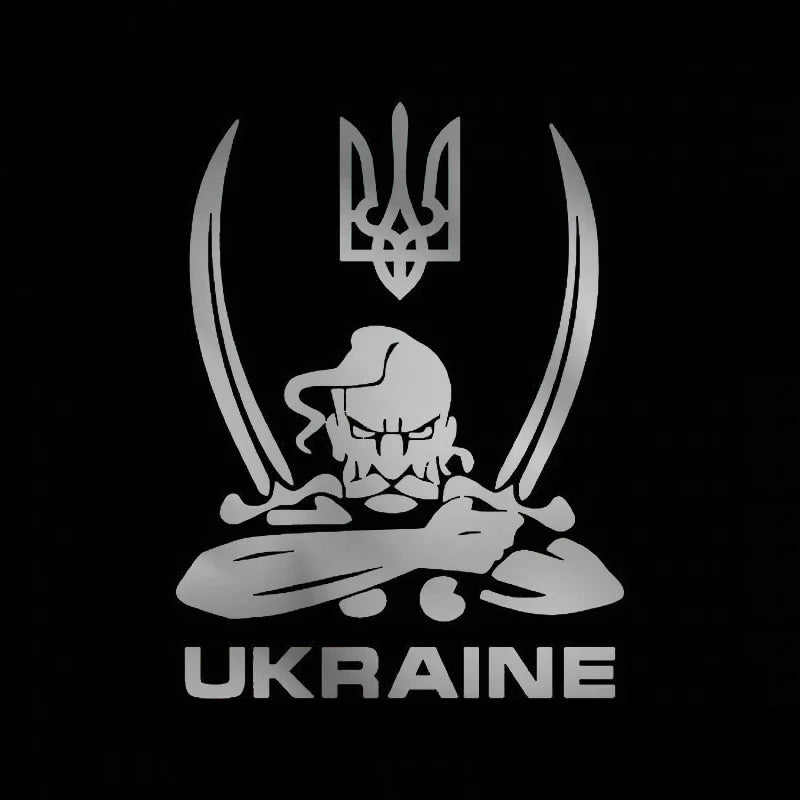 15CM Cool Ukraine Adhensive Stickers On Pvc Exterior Parts