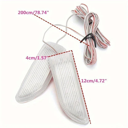 1-2pcs Turn Signal 13LED Rearview Mirror Warning anti-collision