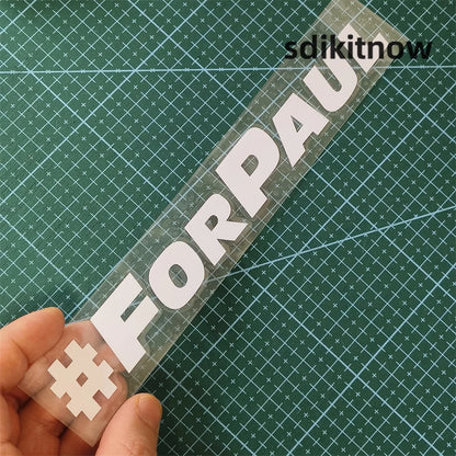 Ad Custom Text Sticker France English Chinese Japanese Character
