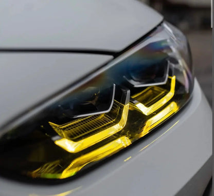 For BMW G22 G23 G26 I4 G82 M4 Series Yellow White Dual Color
