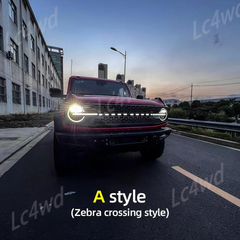 For Bronco 2021-2026 Exclude Sport lc4wd 4X4 Exterior Grille