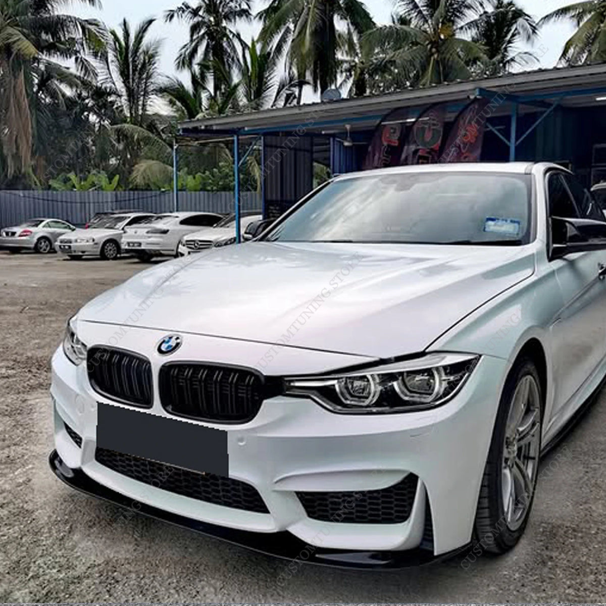 For BMW F80 Real M3 F30 Modify M3 Bumper 2012-2019 Gloss Black