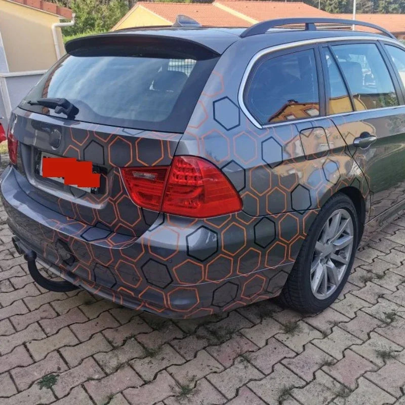For Side Body Large Size Honeycomb Open Stickers Vinyl Tape