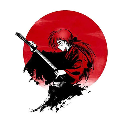 Japanese Samurai Vinyl Sticker Occlusion Scratch Decal