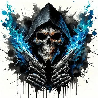 5PCS Skull Stickers Body Personalized
