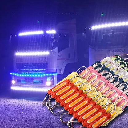 10PCS 12V 24V Trucks Side Marker Indicator Cob Super