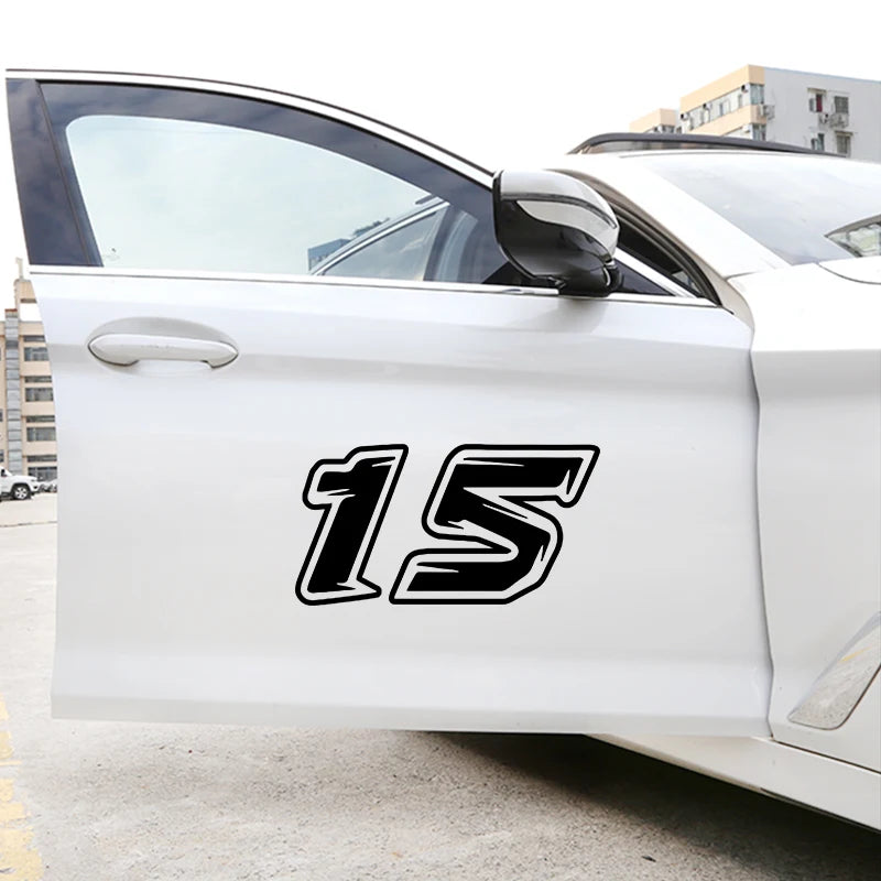 Racing Numbers Custom Number Stickers Helmet Vinyl Cool Decals