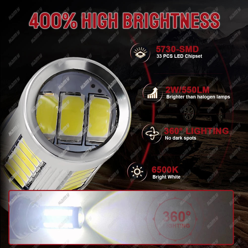 P21W ba15s 1156 bay15d 1157 Bulb Turn Signal Drl