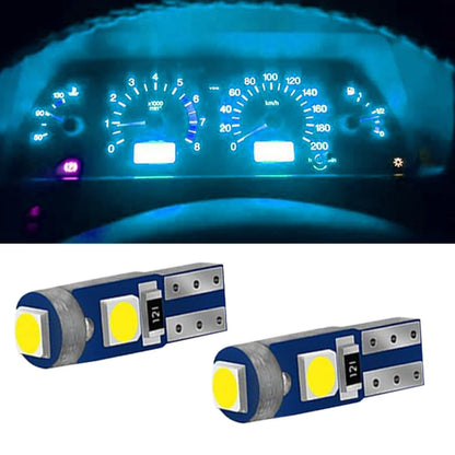 2PCS T5 Bulb Dashboard Warning Indicator 1SMD 3030 Wedge