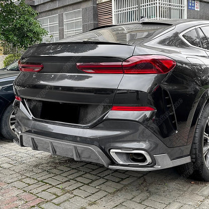 For BMW X6 G06 2019 2020 2021 2022 2023 Rear Bumper Diffuser Lip