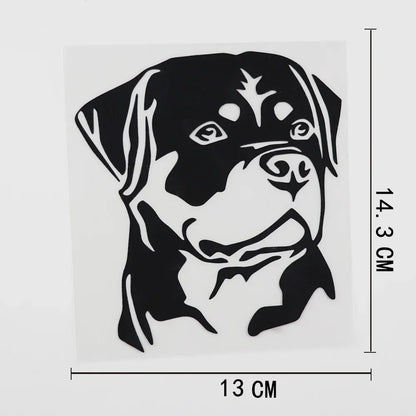 Personality Rottweiler Dog Sticker Motorcycle Creativity 10CM