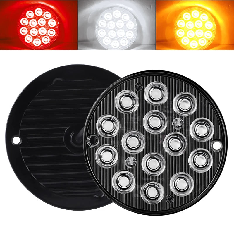 Strobe Round 12V 24V Reverse Tail Brake Flash Warning