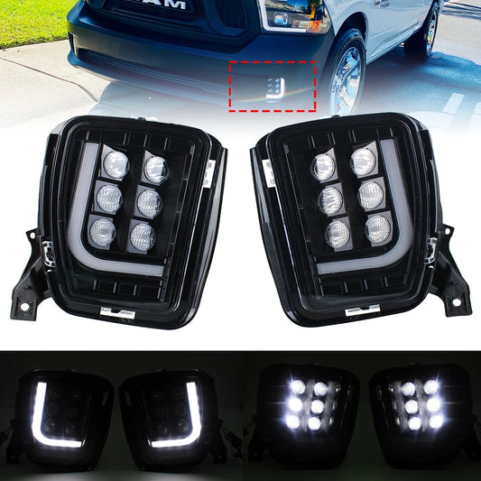 For Dodge Ram 1500 2013 2014 Fog Drl Bumper Driving 2015 2016