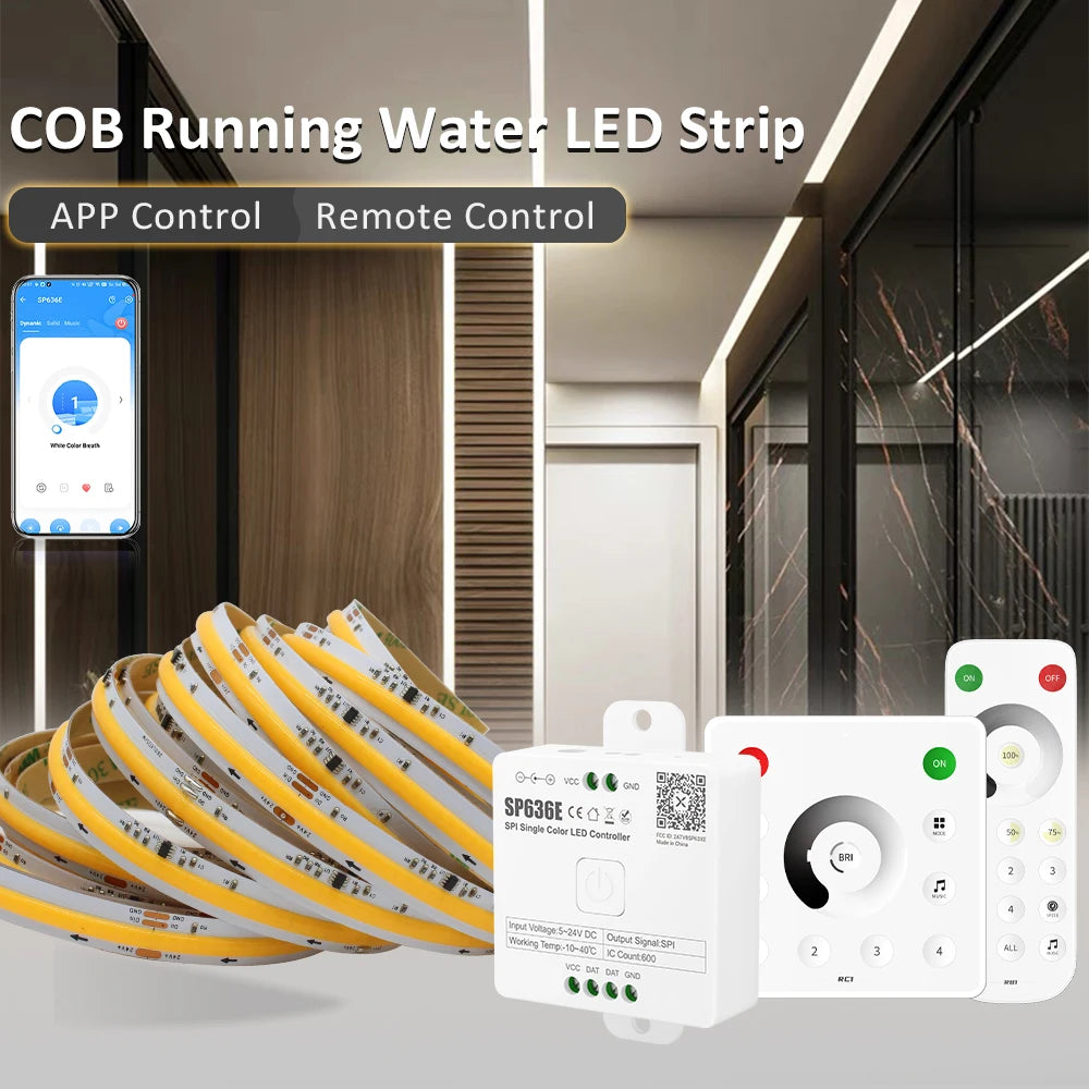 For Room Decor WS2811 Cob Horse Running Strip 24V 360leds M