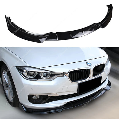 For BMW F30 F31 3PCS Front Bumper Splitter Lip Spoiler Diffuser