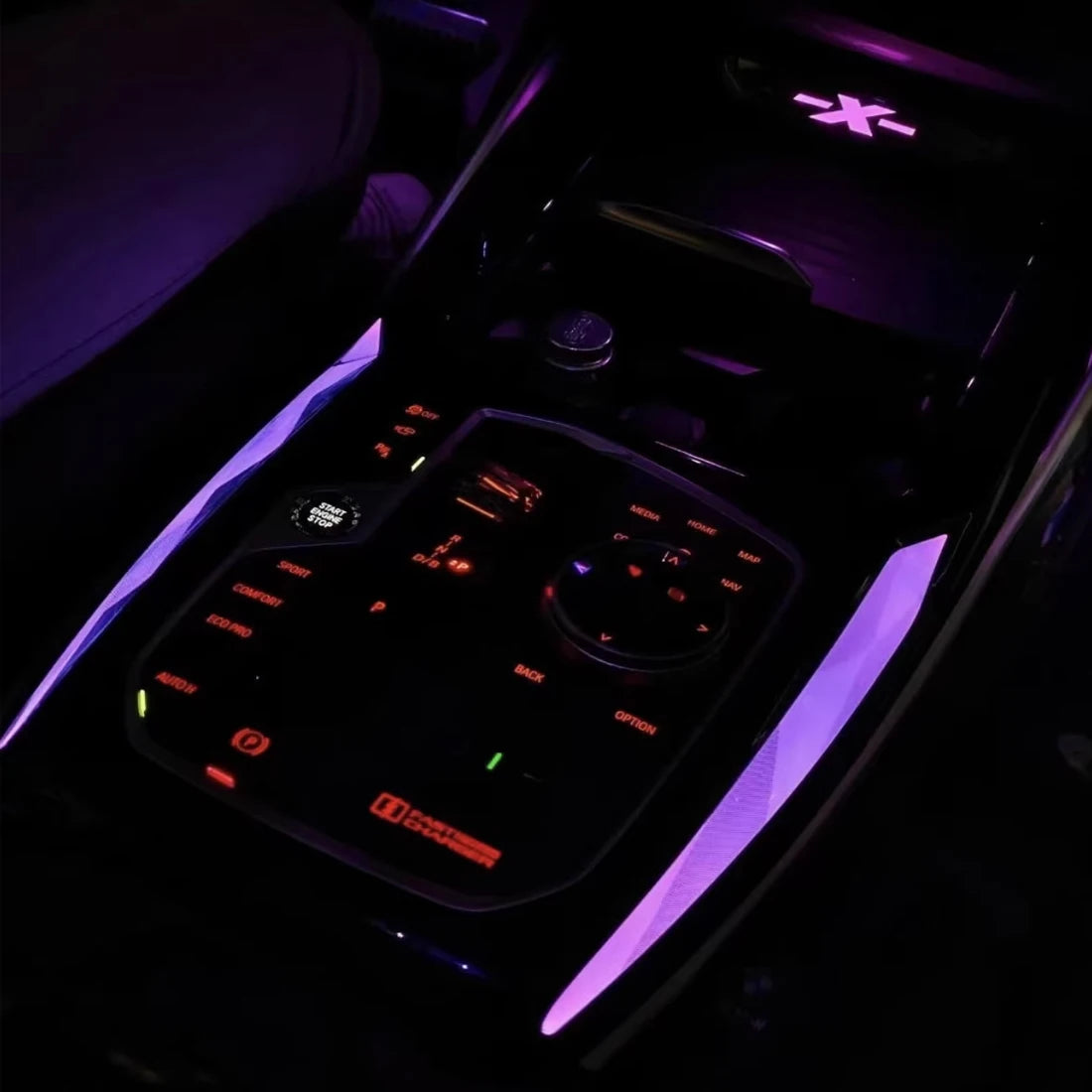 For BMW X3 G01 X4 G02 Upgraded Crystal Center Console Saddle