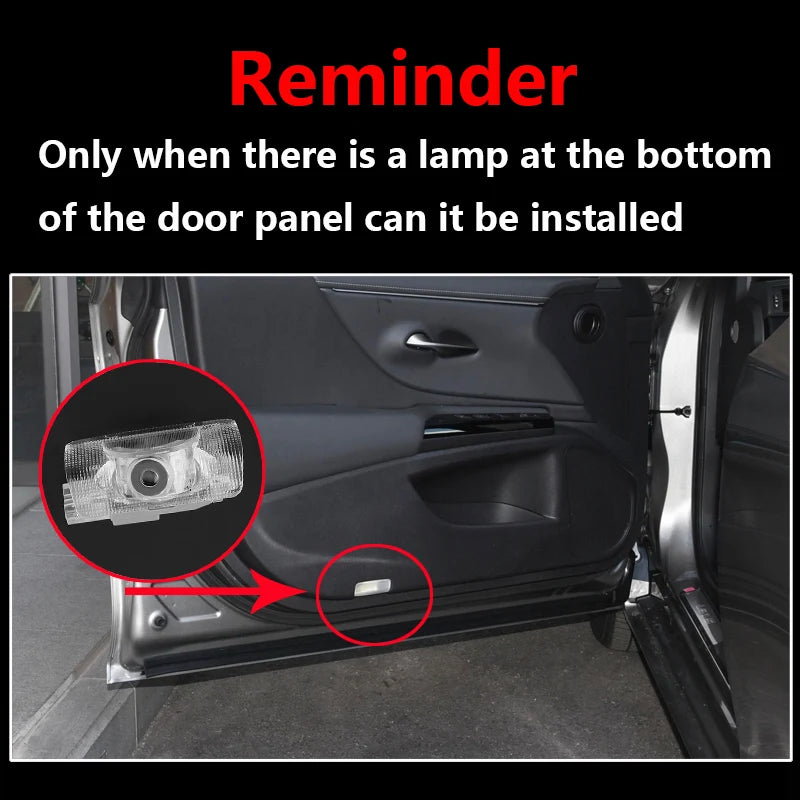 For Toyota Sienna LED Door Warning Projector Ghost Shadow Laster
