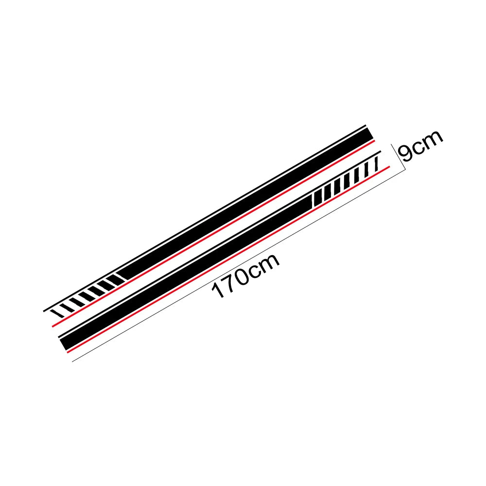 For Audi A1 8X Gb 8XF Side Skirt Vinyl Door Sticker Racing