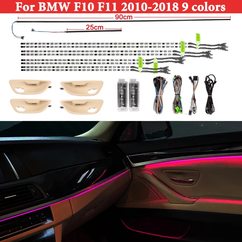 For BMW 5 Series F10 F11 Specific Interior Ambient Kits Colors