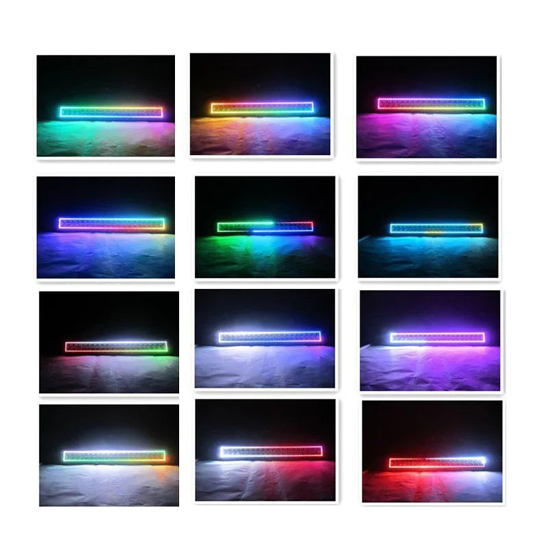 For Pickup ATV Utv Greenshuo Chasing Halo Multi Color 126W Inch