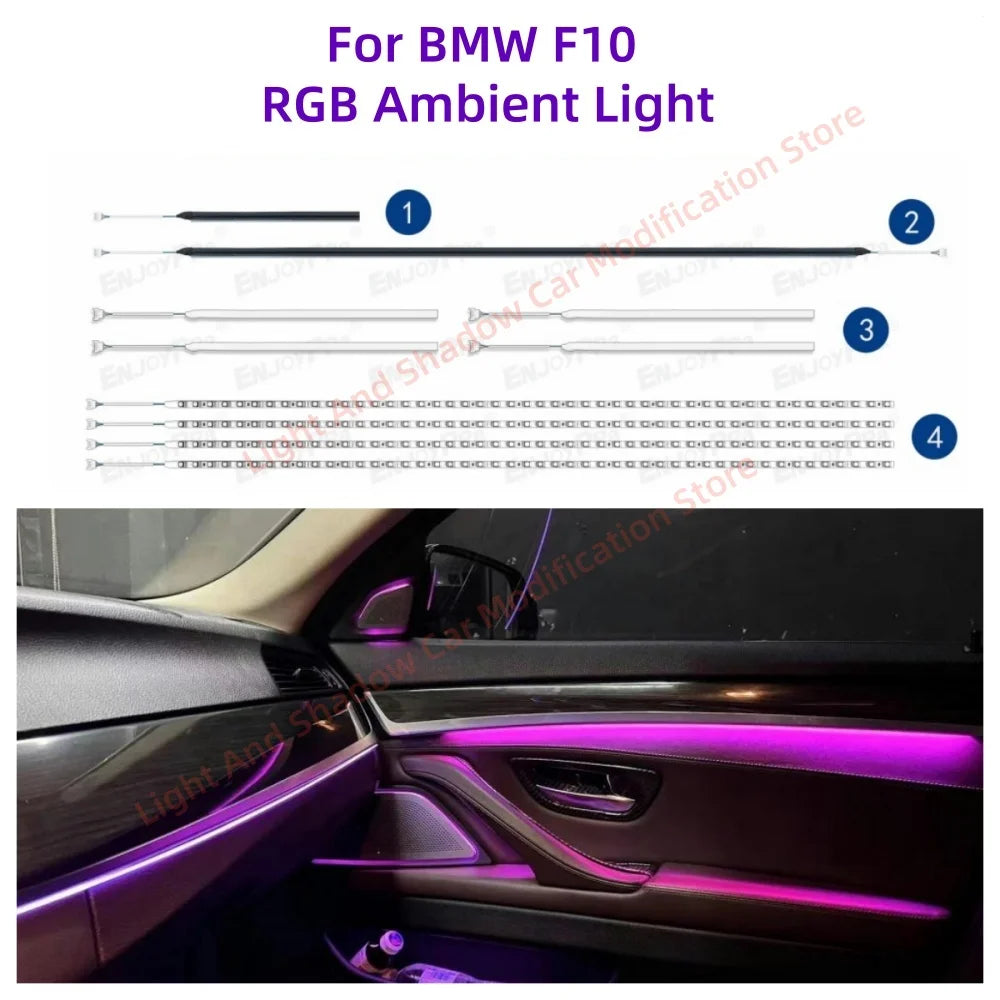 For BMW 5 Series F10 Atmosphere Interior Lighting Upgrade