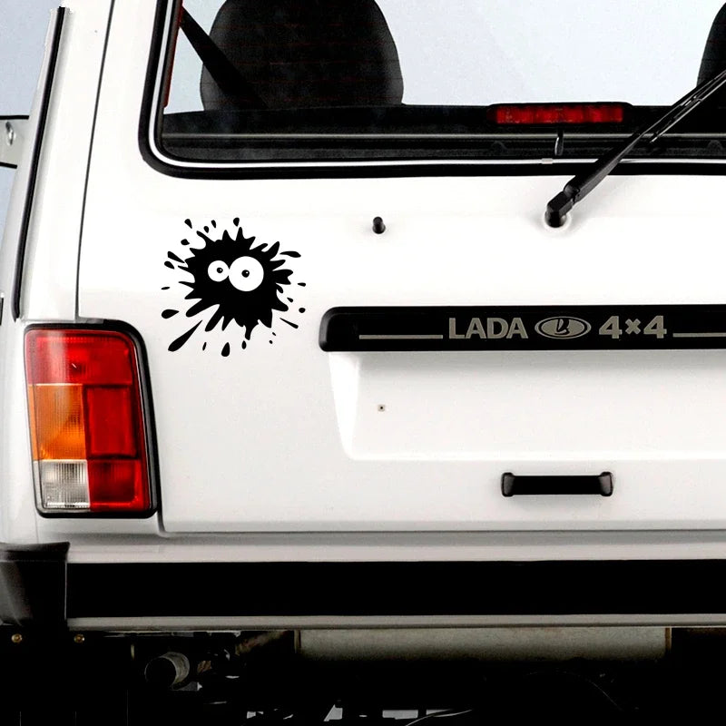 Design Scratch Black Splash Sticker Vinyl Decal Bumper Trim