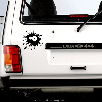 Design Scratch Black Splash Sticker Vinyl Decal Bumper Trim