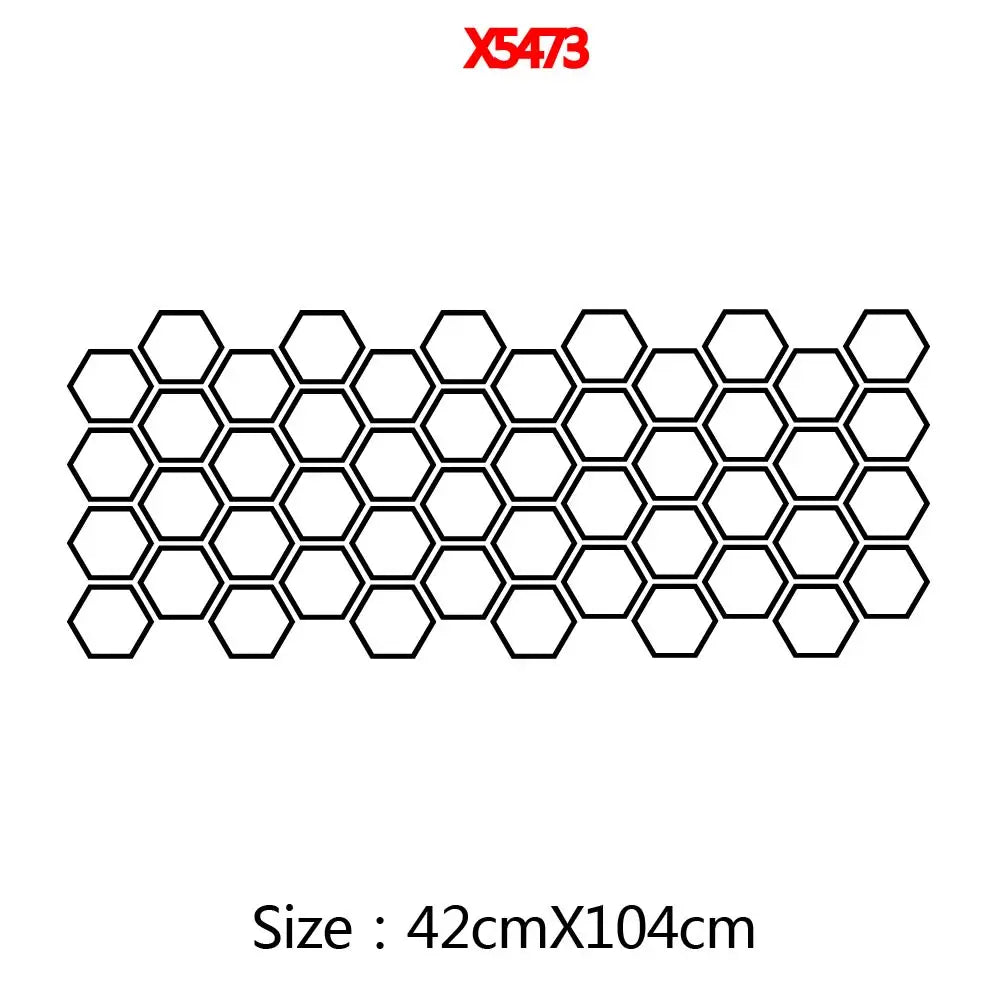 Cool Honeycomb Vinyl Decal Body Decor Tunning Sticker Removable